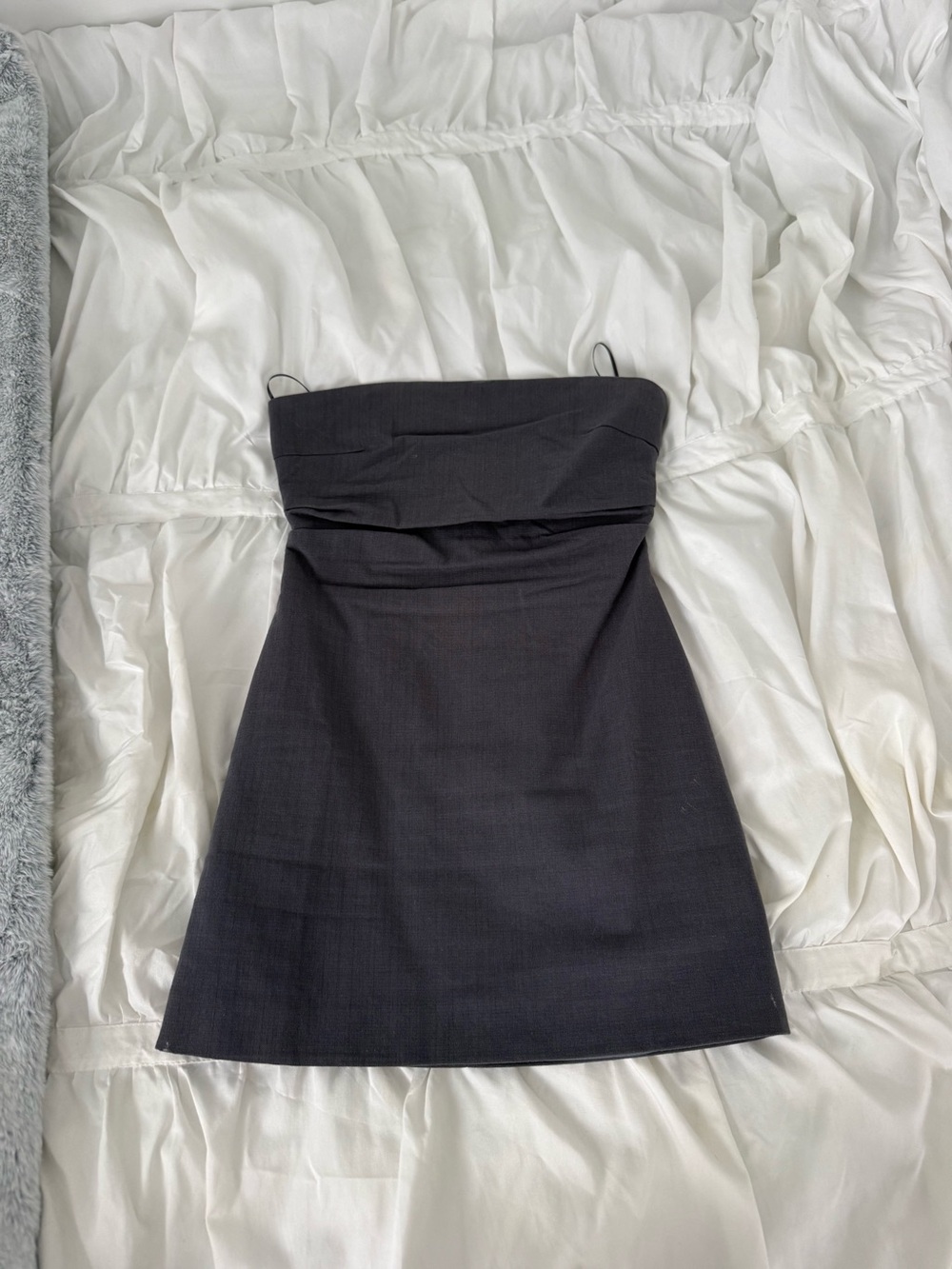 Lioness Black Strapless Mini Dress